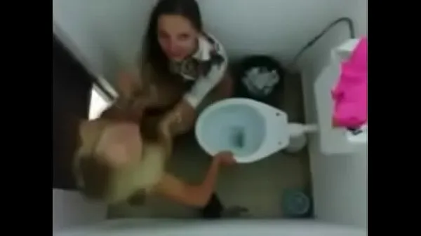 XXX Lesbians in the bathroom having fun top Clips