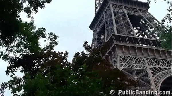 XXX A cute girl is fucked by 2 guys at a famous alley by the Eiffel Tower top Clips