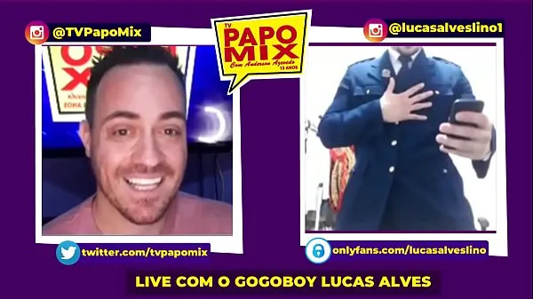 XXX Watch gogoboy special stripper Lucas Alves live from PapoMix - Part 4- Twitter and Instagram 인기 클립