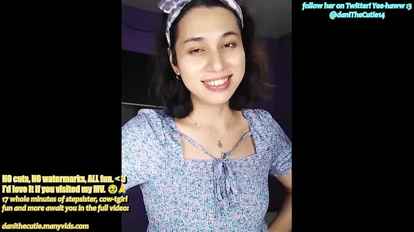 XXX your adorably sexy but annoying stepsister DaniTheCutie won't stop bugging you so you blackmail her about her boyfriend and end up making her ride your dick top Clips